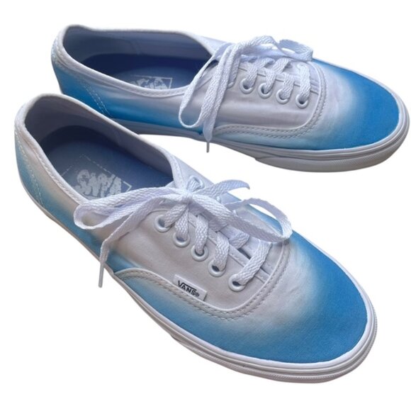 Vans Other - VANS Authentic Off the Wall Ombré Blue and True White Sneakers - Men's Size 7